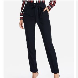 Express High Waist Dress Pants with Tie